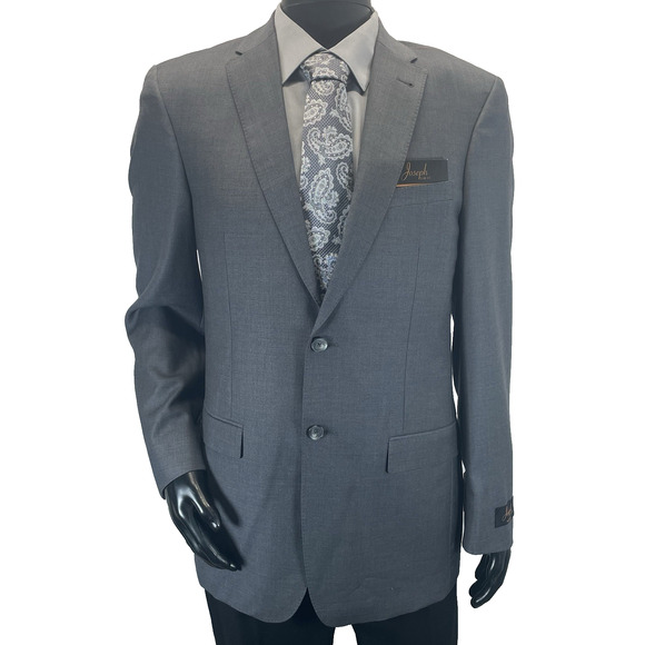 NWT Joseph Jos. A. Bank Slim Fit Men 39L Gray Sport Coat Suit Jacket Blazer Wool